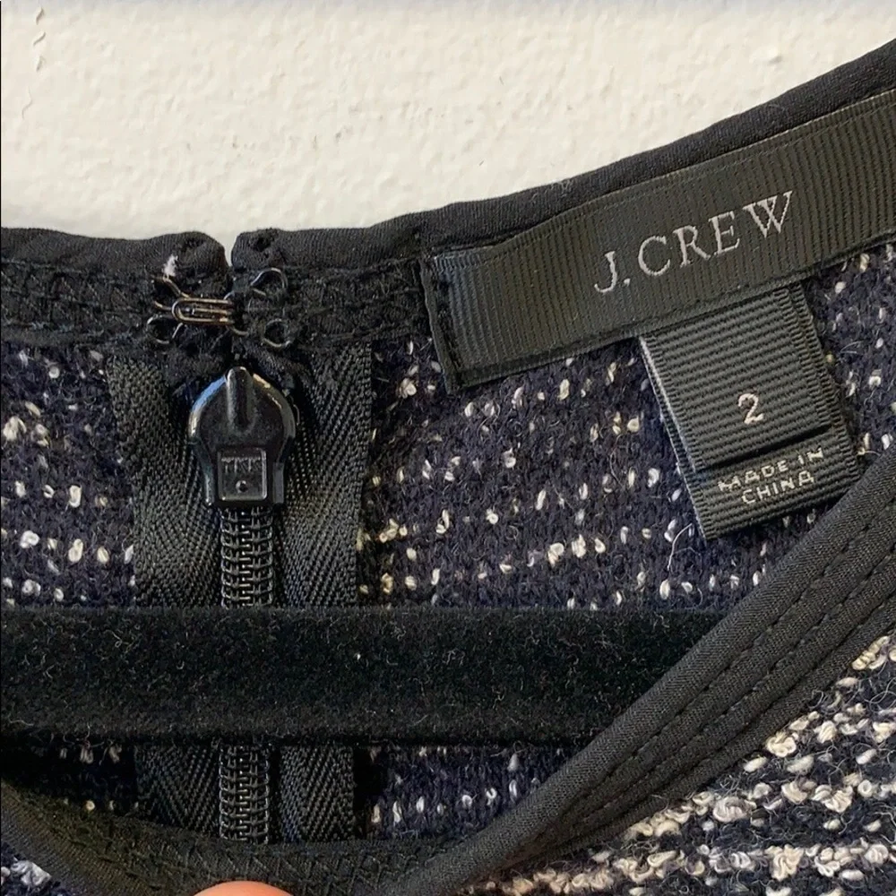 Jcrew tweed fit and flare dress